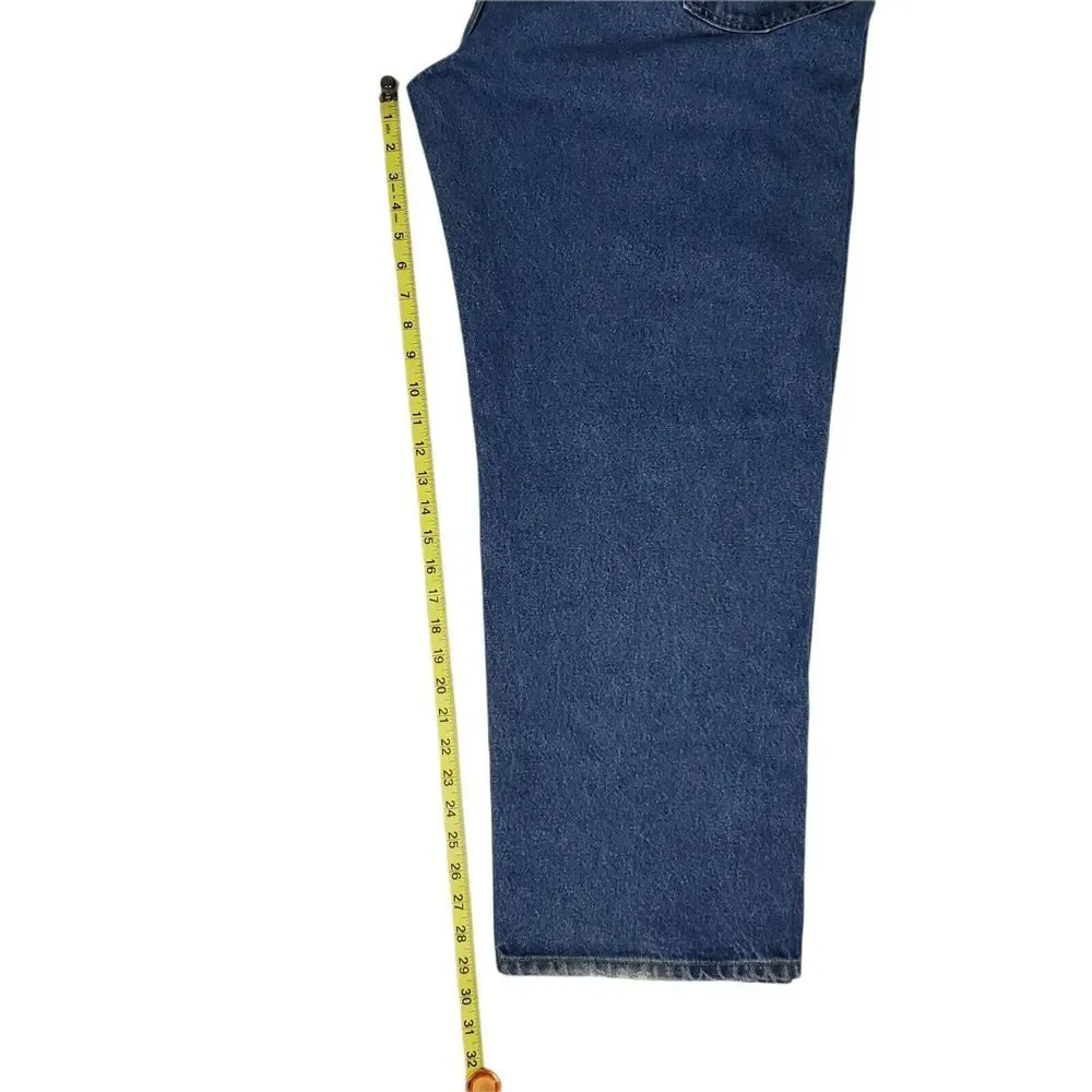 Carhartt Denim Blue‎ Jeans Mens Sz 44x30 B460 DVB Relaxed Fit Straight